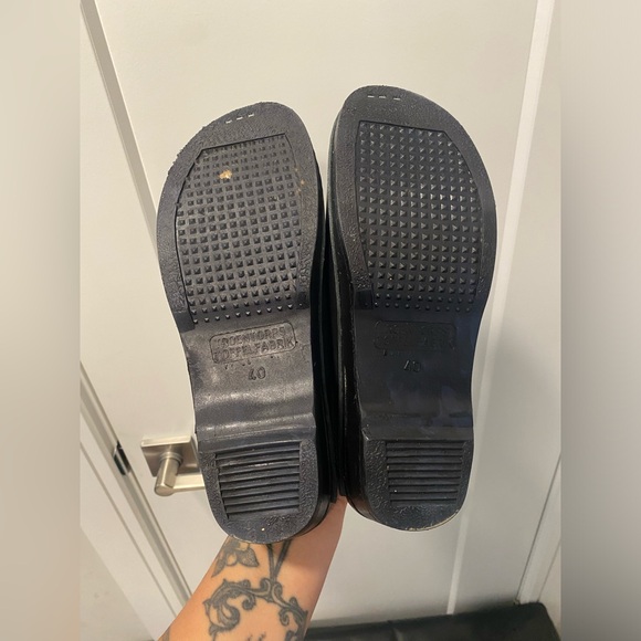 Trogentorp gray clogs size 40 with wooden soles and stud details - Picture 2 of 11